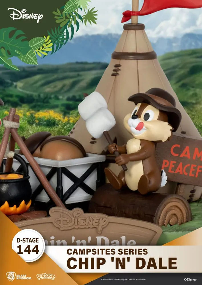 Disney D-Stage Campsite Series PVC Diorama Chip & Dale 10 cmDisney D-Stage Campsite Series PVC Diorama Chip & Dale 10 cm fotografija izdelka