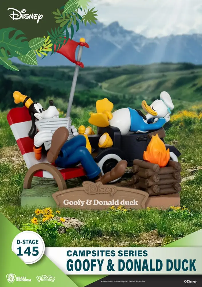 Disney D-Stage Campsite Series PVC Diorama Goofy & Donald Duck 10 cm fotografija izdelka