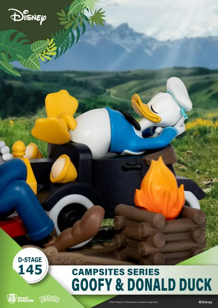 Disney D-Stage Campsite Series PVC Diorama Goofy & Donald Duck 10 cm fotografija izdelka