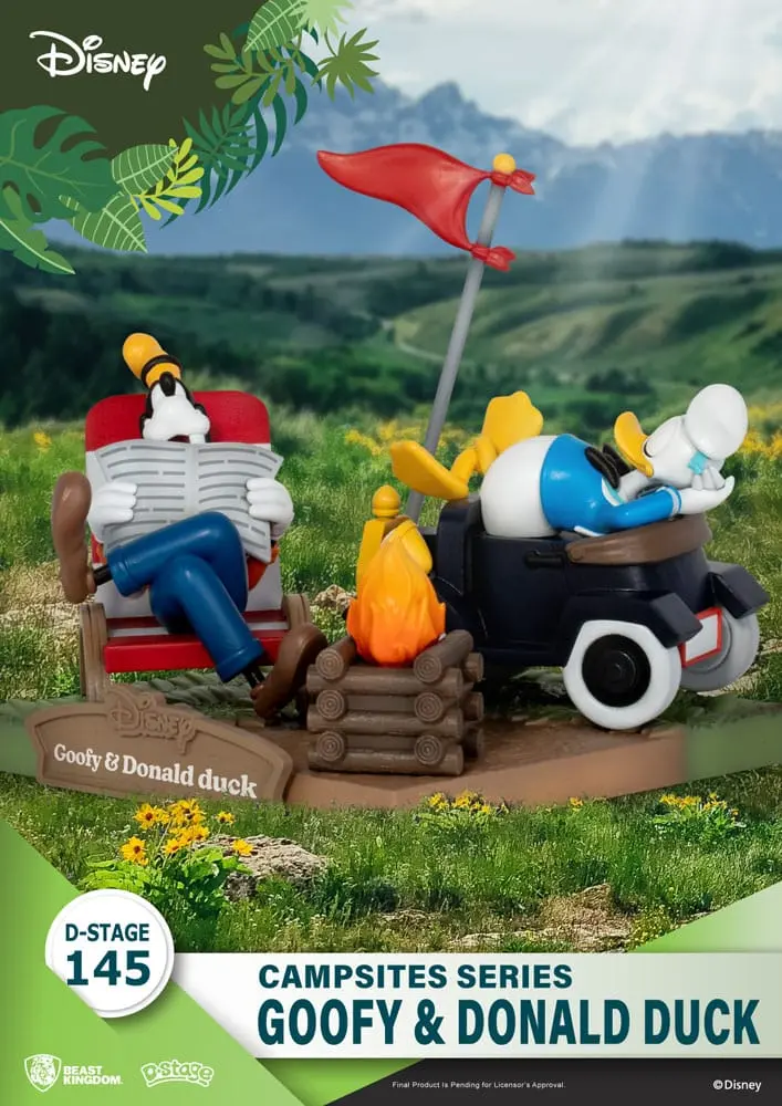 Disney D-Stage Campsite Series PVC Diorama Goofy & Donald Duck 10 cm fotografija izdelka