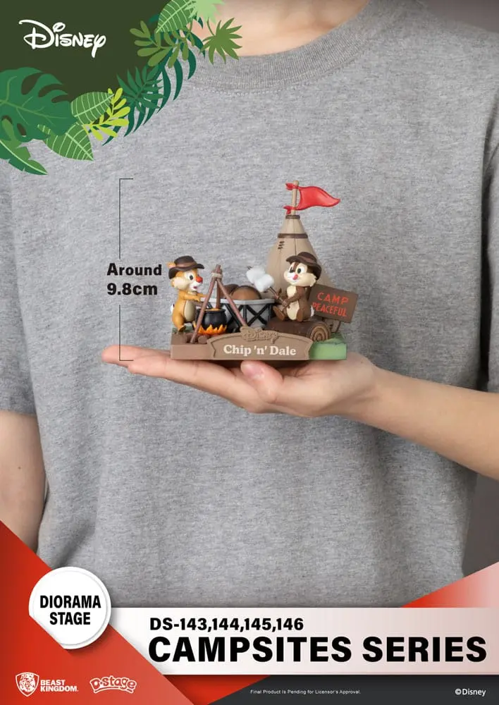 Disney D-Stage Campsite Series PVC Diorama Goofy & Donald Duck 10 cm fotografija izdelka