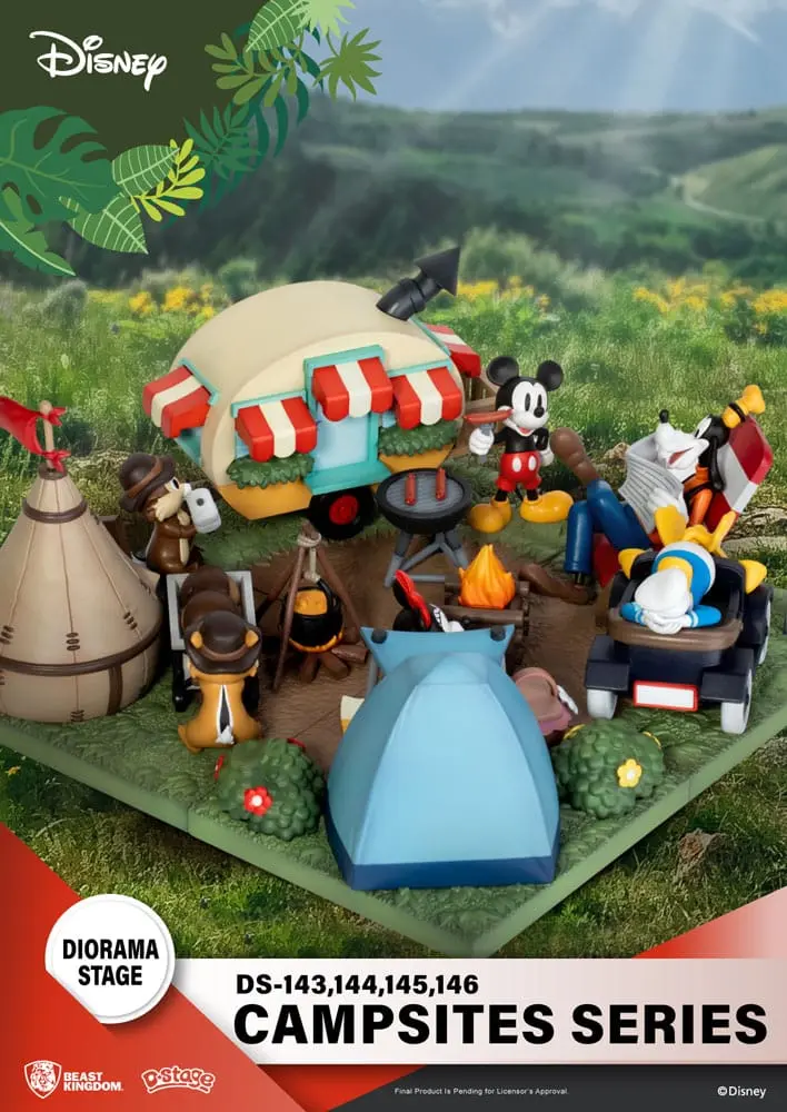Disney D-Stage Campsite Series PVC diorama Mickey Mouse 10 cm fotografija izdelka