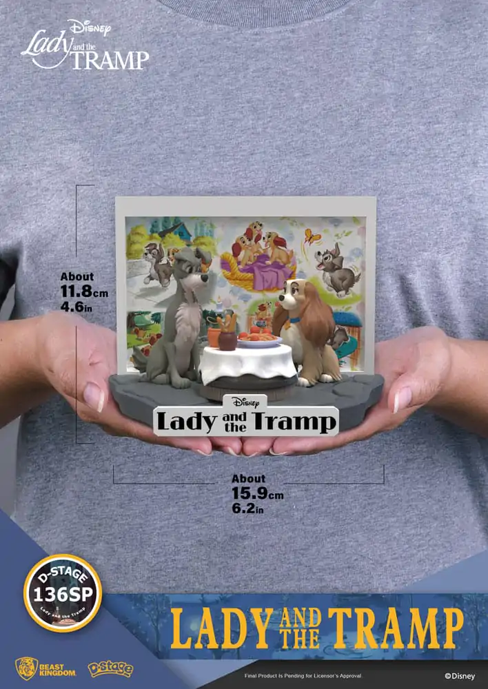Disney D-Stage PVC kip Lady and the Tramp 12 cm fotografija izdelka