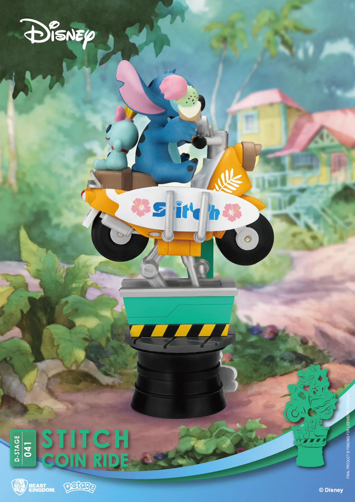 Disney D-Stage PVC Diorama Stitch Kovanski Avtomat 16 cm fotografija izdelka