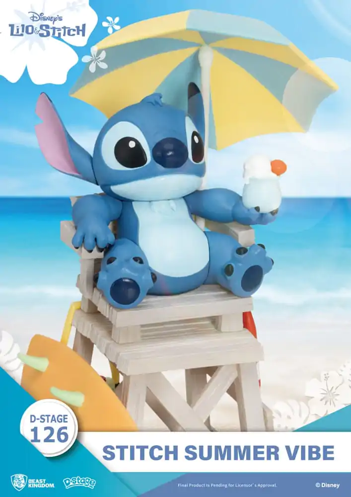 Disney D-Stage PVC Diorama Stitch Summer Vibe 16 cm fotografija izdelka