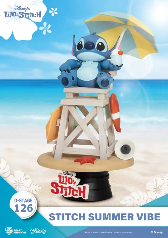 Disney D-Stage PVC Diorama Stitch Summer Vibe 16 cm fotografija izdelka