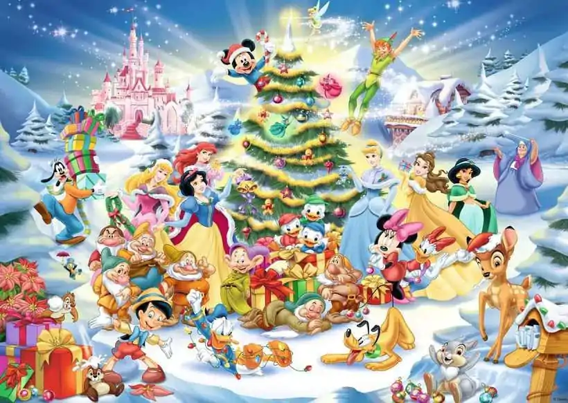 Disney Jigsaw Puzzle Disney's Christmas (1000 kosov) fotografija izdelka