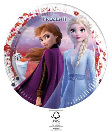 Disney Frozen II Papirnati krožniki 8 kos 23 cm FSC fotografija izdelka