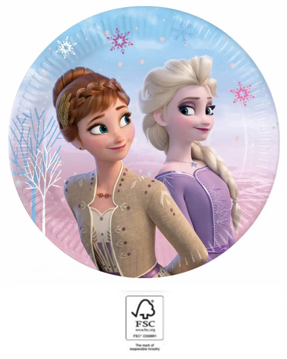 Disney Frozen II Wind Spirit, Disney Frozen II Papirnati krožniki 8 kosov 20 cm FSC fotografija izdelka