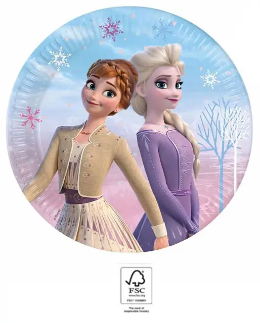 Disney Frozen II Wind Spirit, Disney Frozen II papirnati krožniki 8-paket 23 cm FSC fotografija izdelka