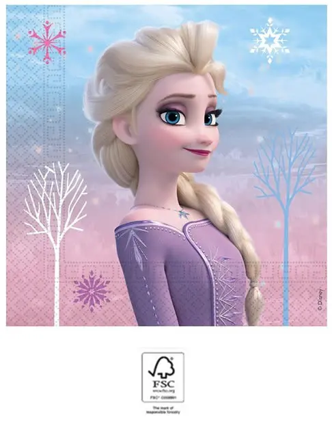 Disney Frozen II Wind Spirit, Disney Frozen Serviete 20 kosov 33x33 cm FSC fotografija izdelka