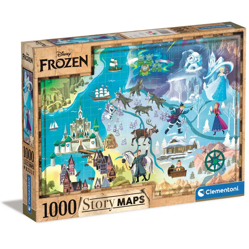 Disney Story Maps sestavljanka Frozen (1000 kosov) fotografija izdelka