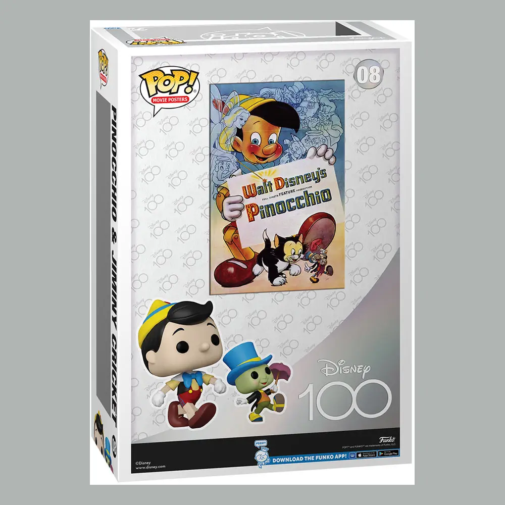 Disney POP! Filmski plakat & Figura Pinocchio 9 cm fotografija izdelka