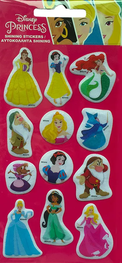 Disney Princess Peneče, puhaste nalepke iz gobice fotografija izdelka