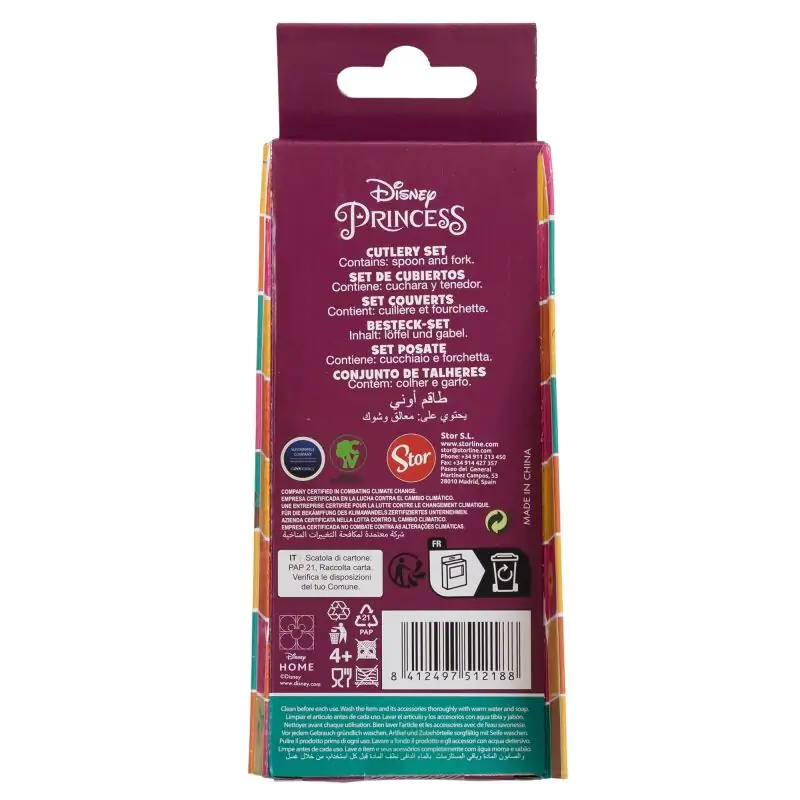 Disney Princess Set 2 kovinski jedilni pribor fotografija izdelka