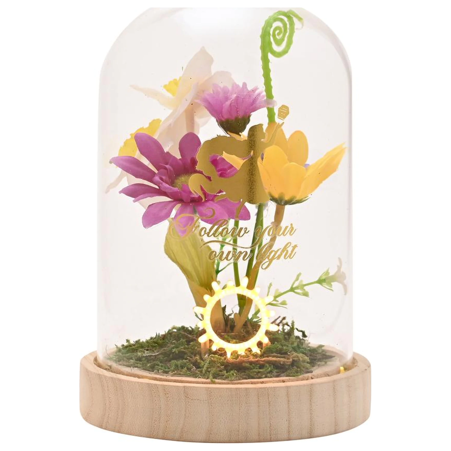 Disney Princess Rapunzel cvetlični Cloche z neonsko lučjo fotografija izdelka