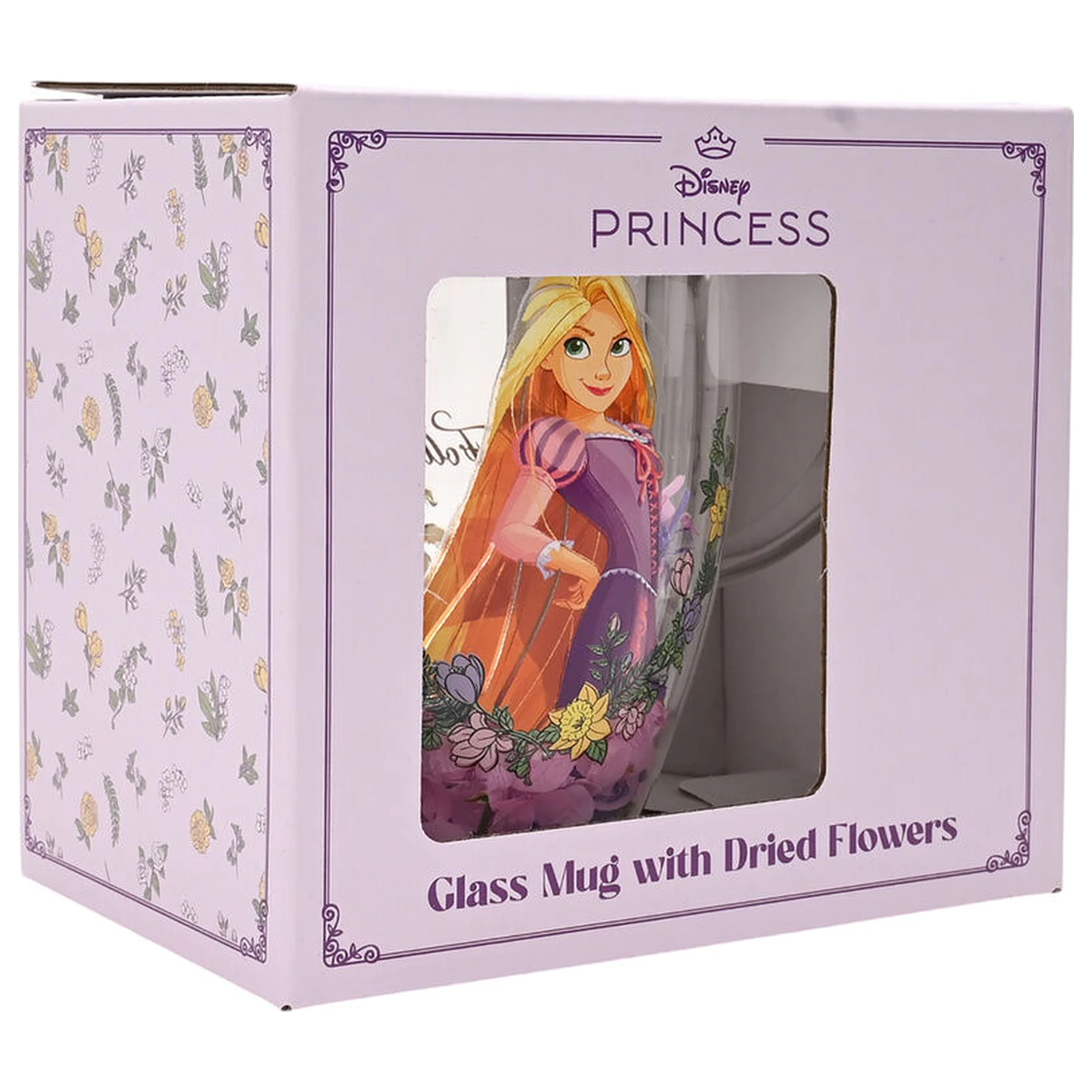Disney Princess Rapunzel kozarec s posušenim cvetjem 300 ml fotografija izdelka