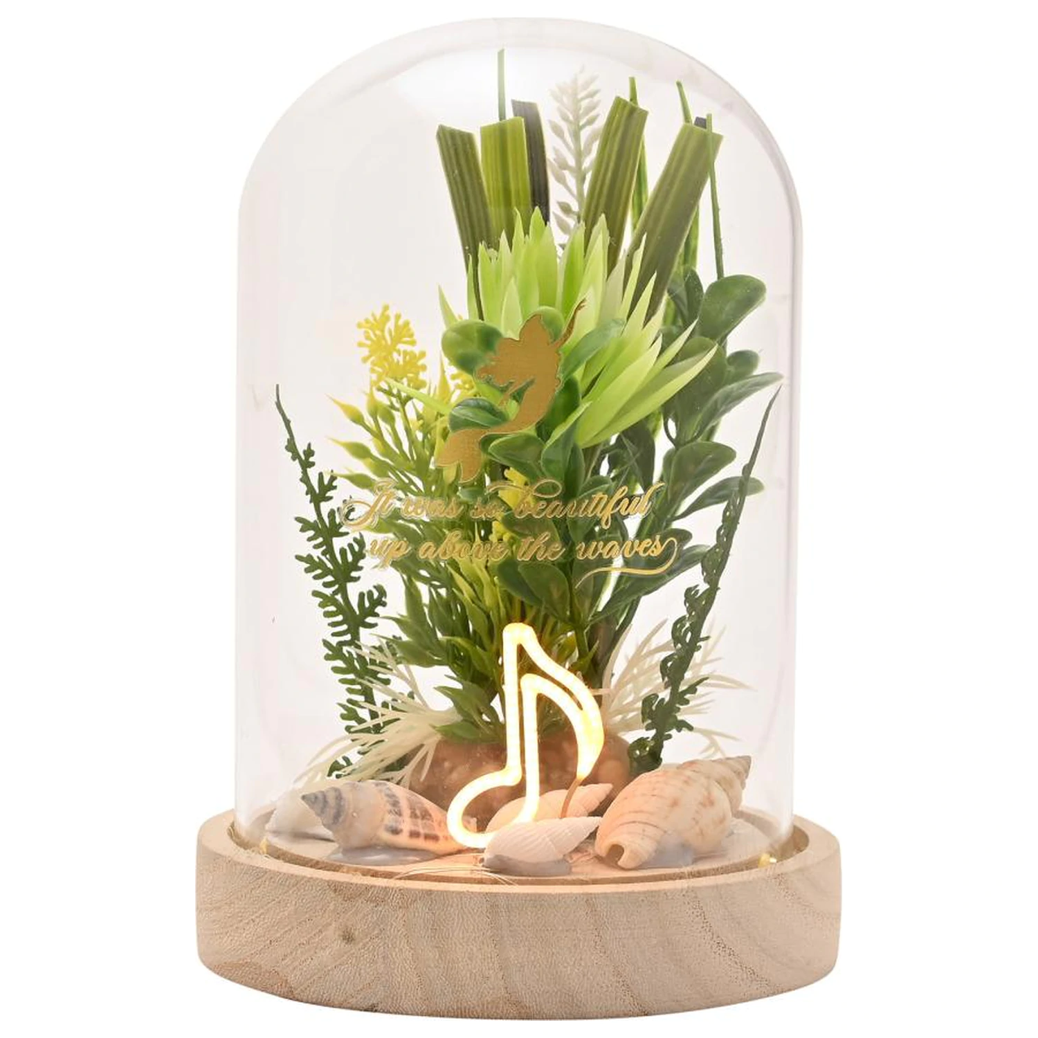 DISNEY PRINCESS Ariel cvetlična Cloche z neonsko lučjo fotografija izdelka