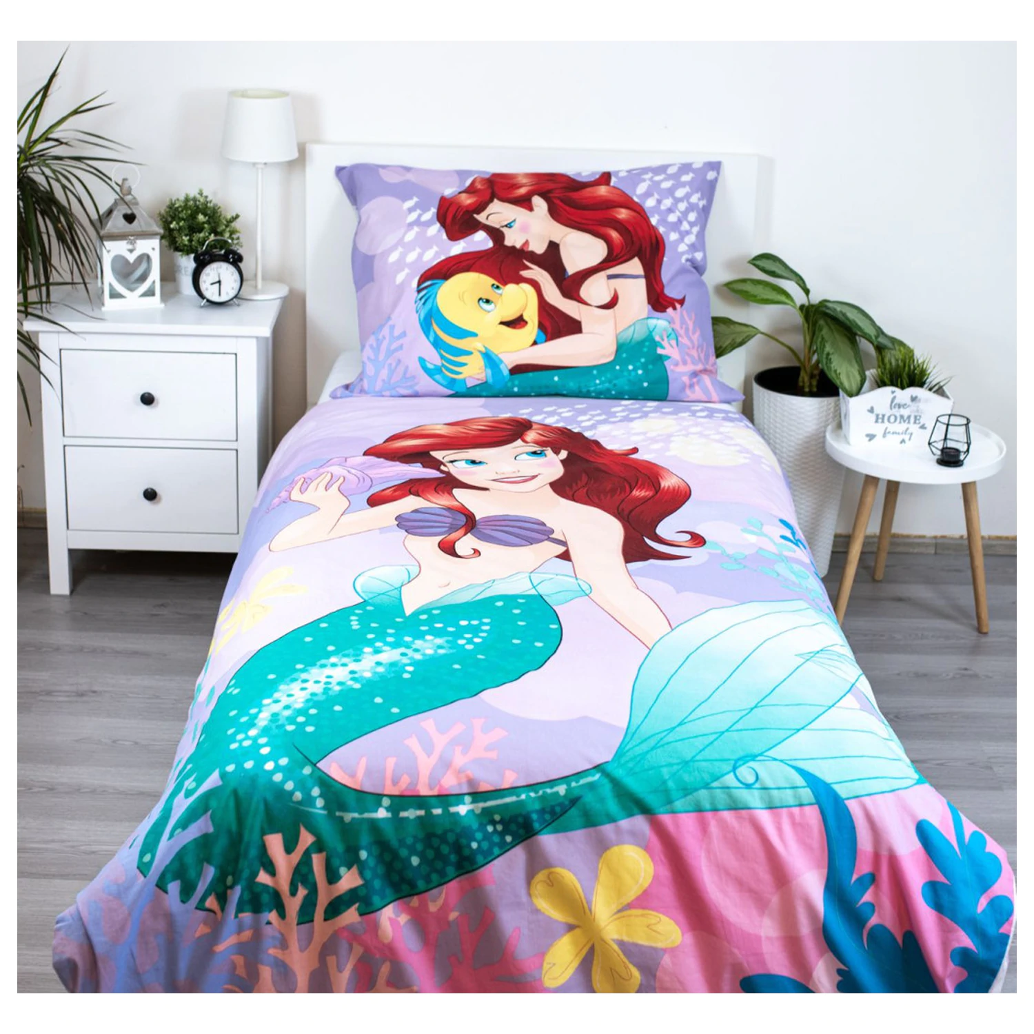 Disney Princess Ariel roza prevleka za odejo fotografija izdelka