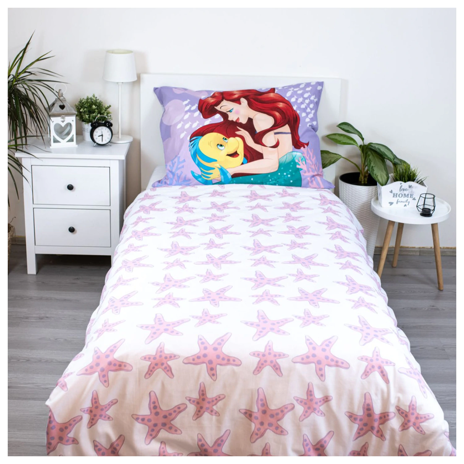 Disney Princess Ariel roza prevleka za odejo fotografija izdelka