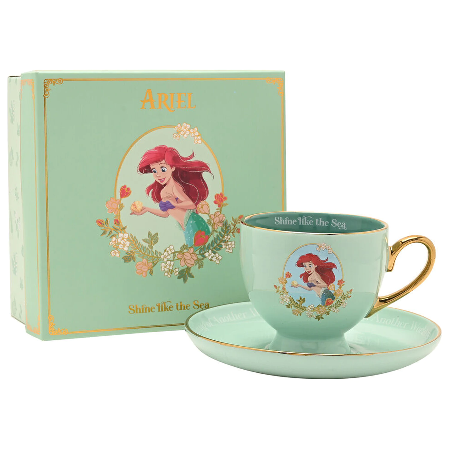 Disney Princess Ariel skodelica za čaj in krožniček fotografija izdelka
