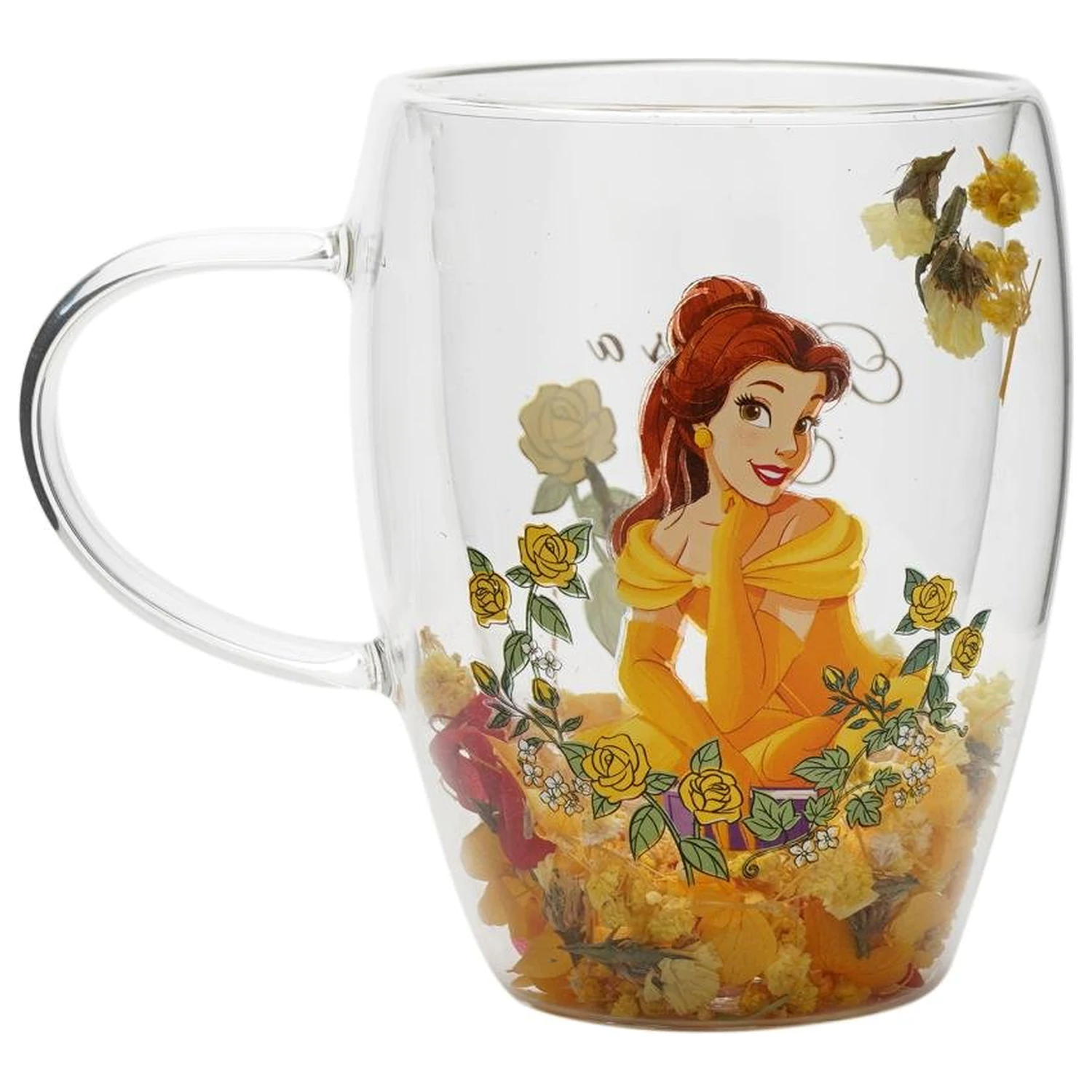 Disney Princess Belle Kozarec s suhim cvetjem 300 ml fotografija izdelka