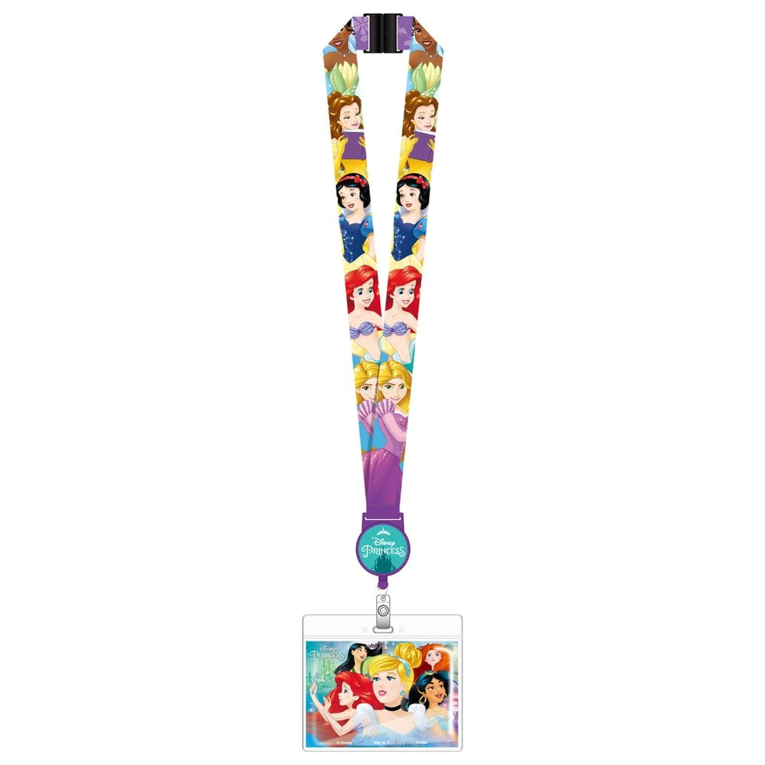 Disney Princess Deluxe Vrvica s prostorom za kartico na izvlečno vrvico fotografija izdelka