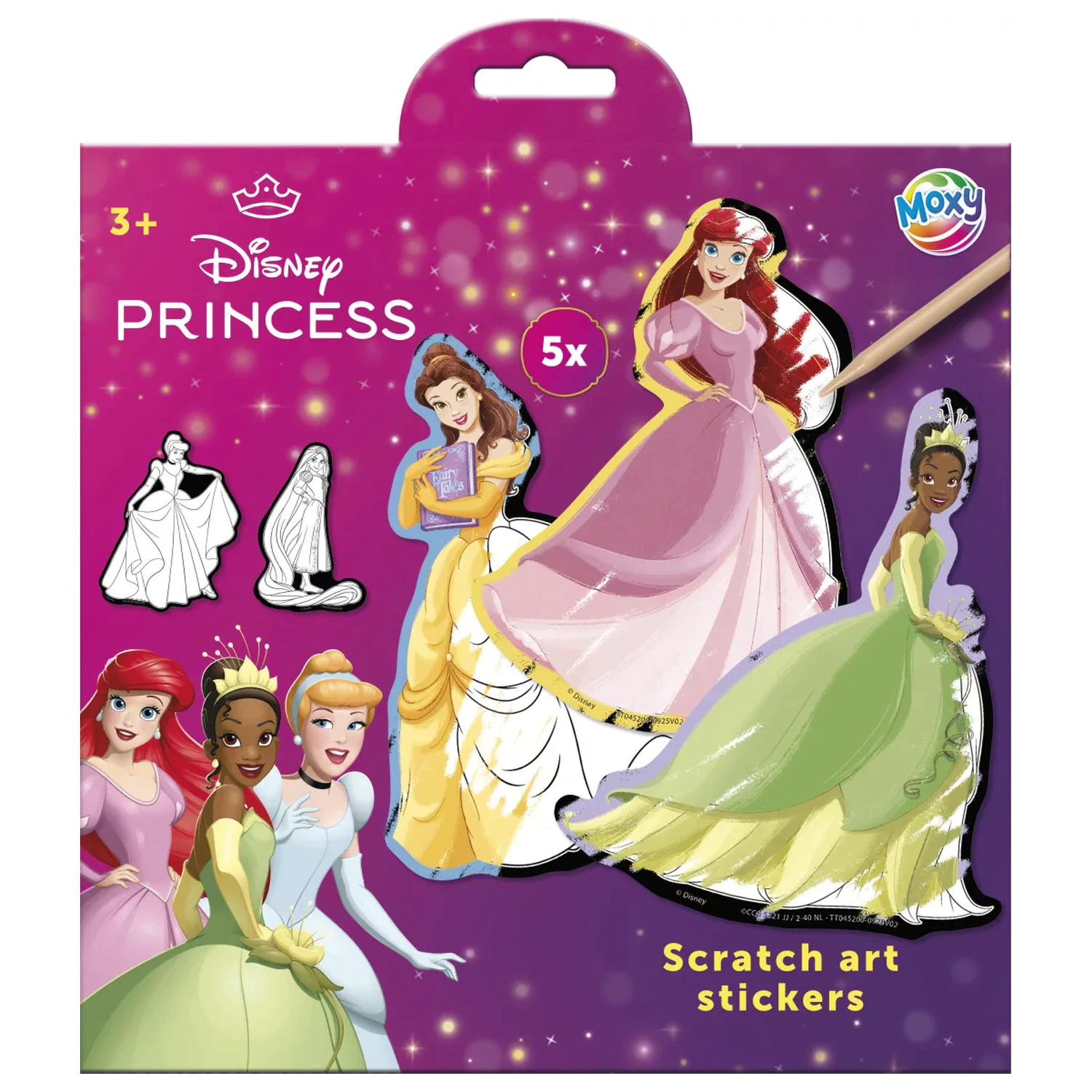 Disney Princess Fairytale praskanke nalepke 5 kos fotografija izdelka