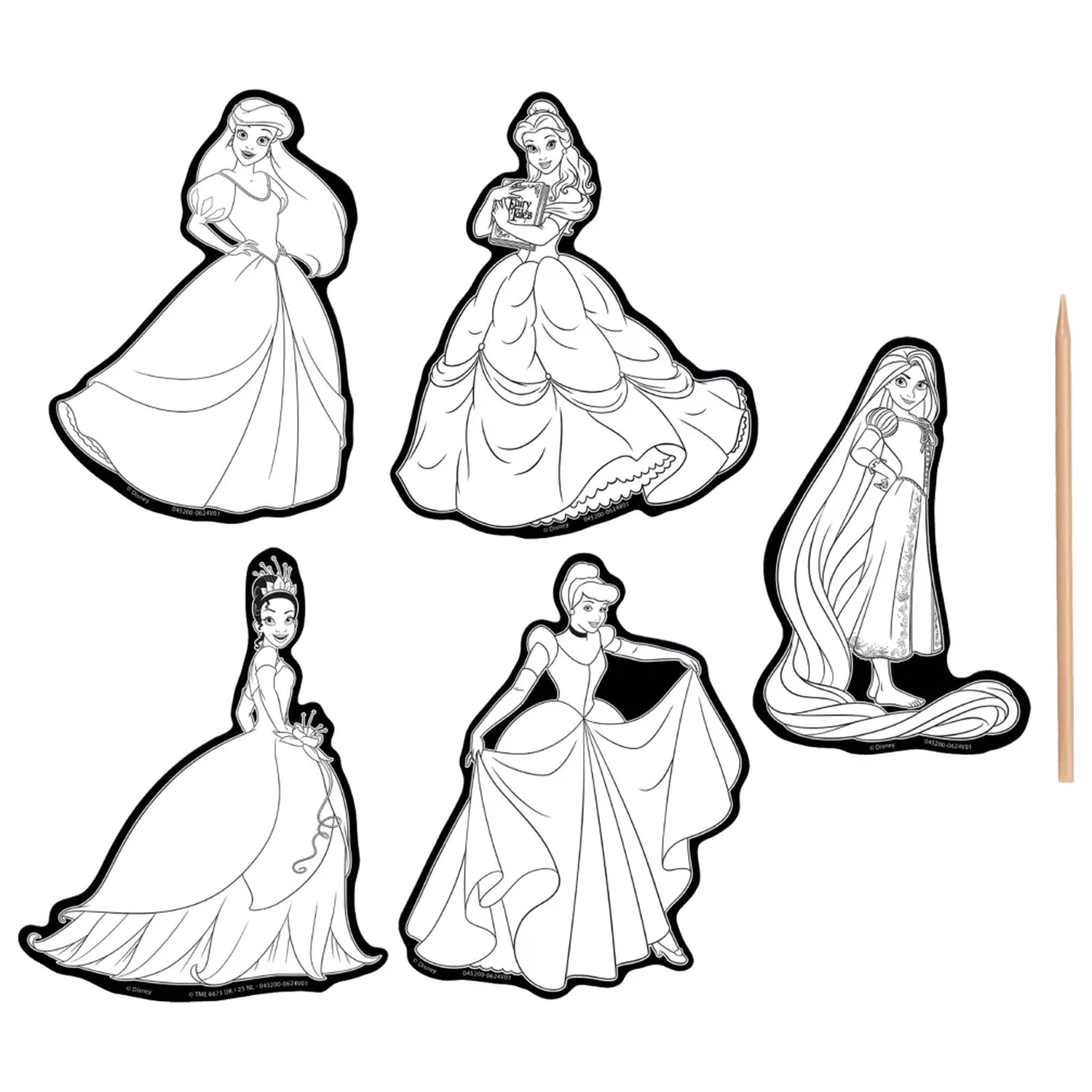 Disney Princess Fairytale praskanke nalepke 5 kos fotografija izdelka