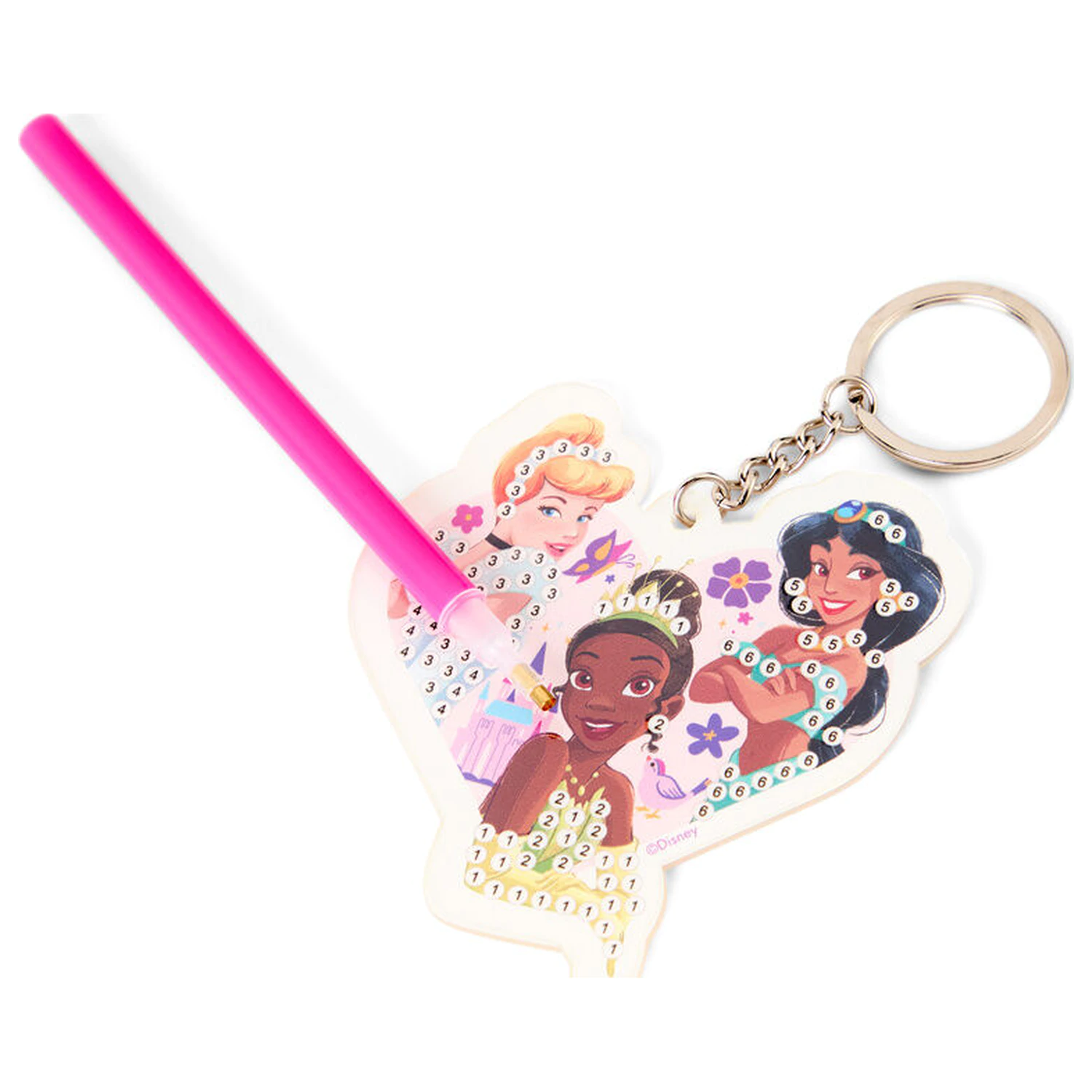 Set za izdelavo Disney Princess diamantnih obeskov za ključe fotografija izdelka