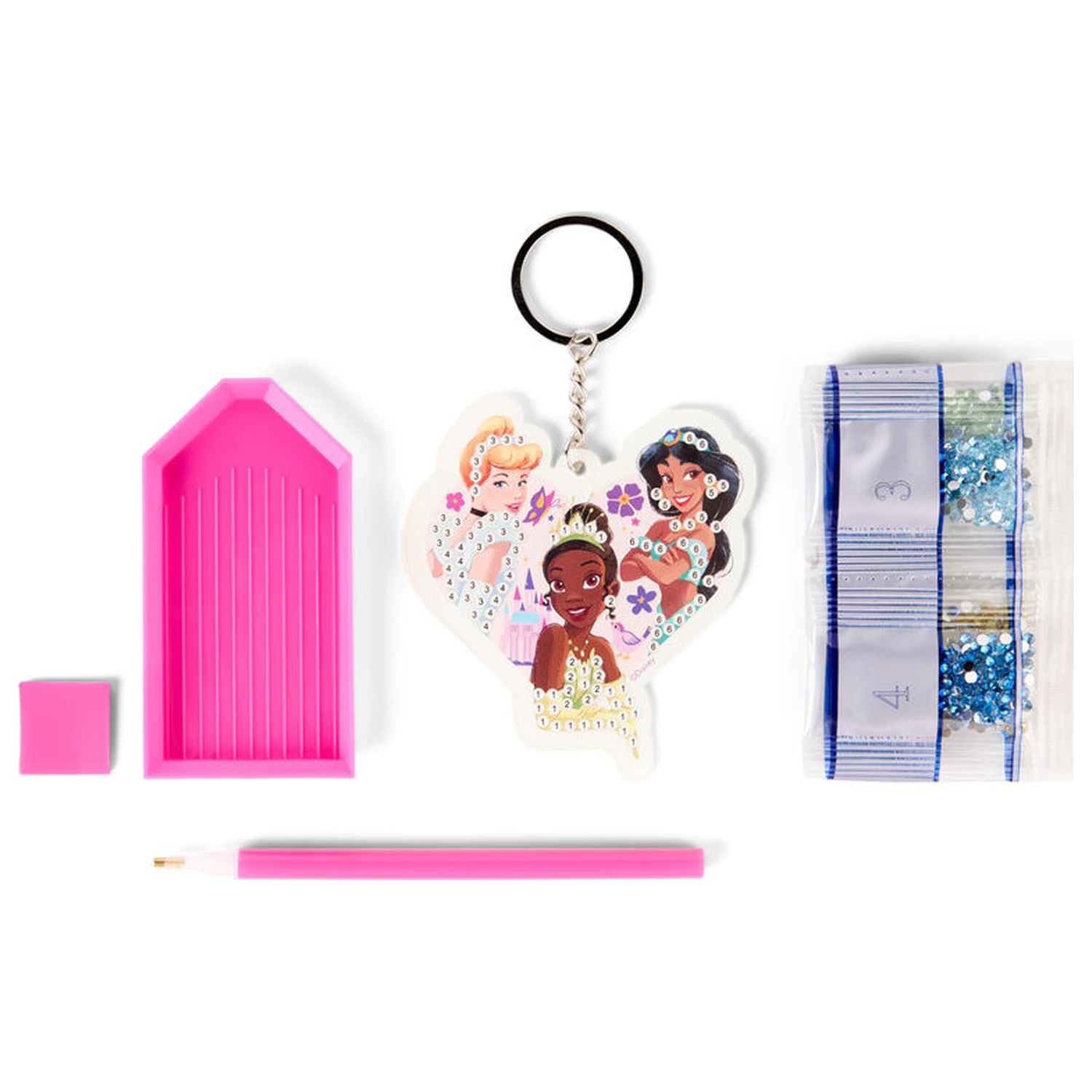 Set za izdelavo Disney Princess diamantnih obeskov za ključe fotografija izdelka