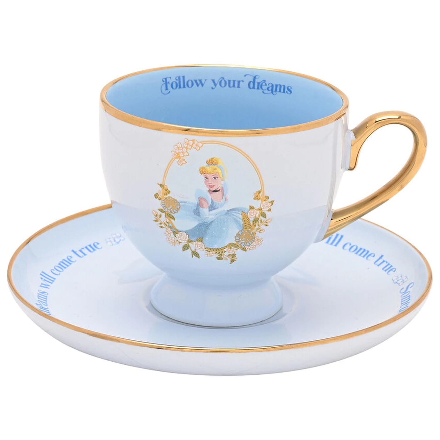 Disney Princess Cinderella skodelica za čaj in krožnik fotografija izdelka