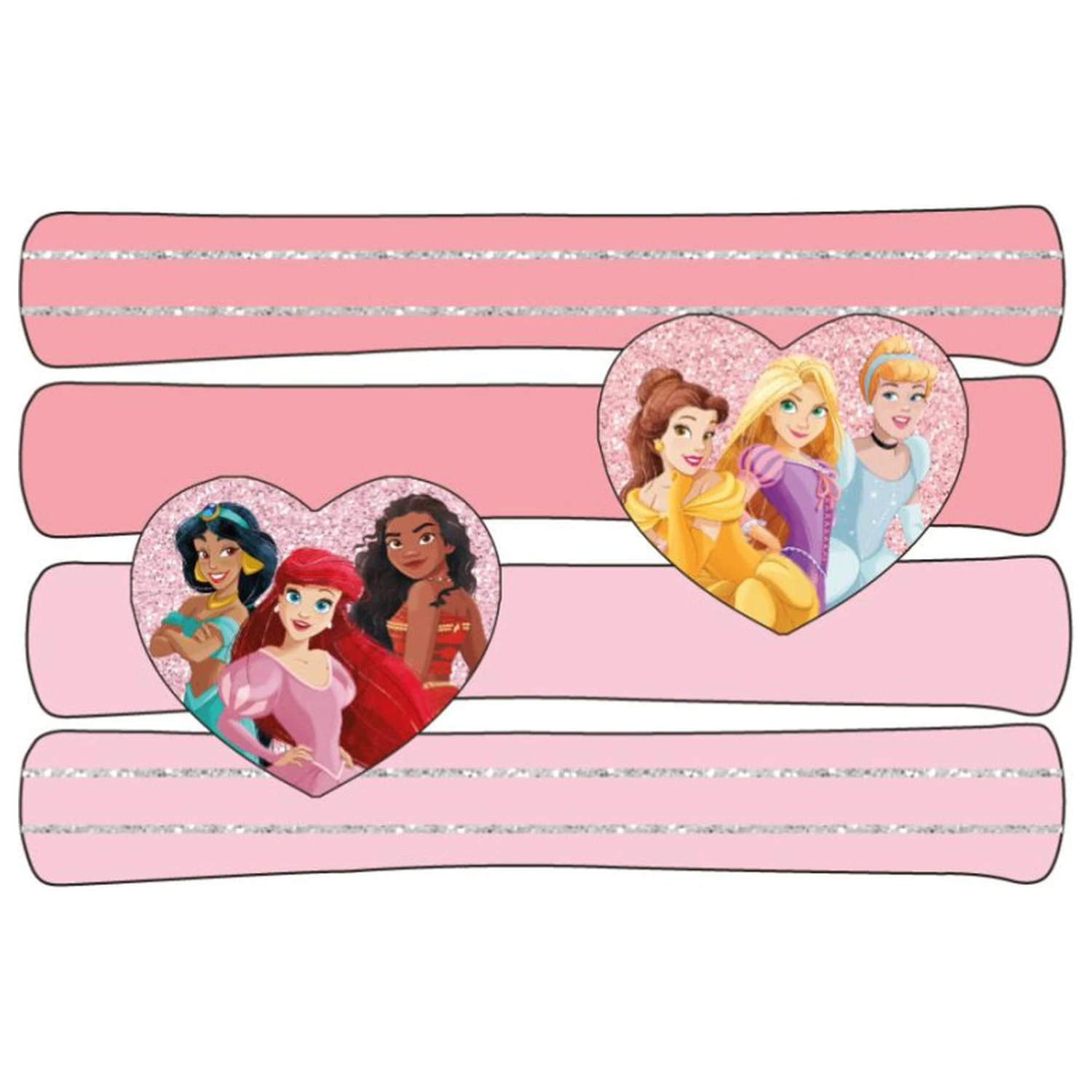 Disney Princess Heart Gumice za lase, 4 kos fotografija izdelka