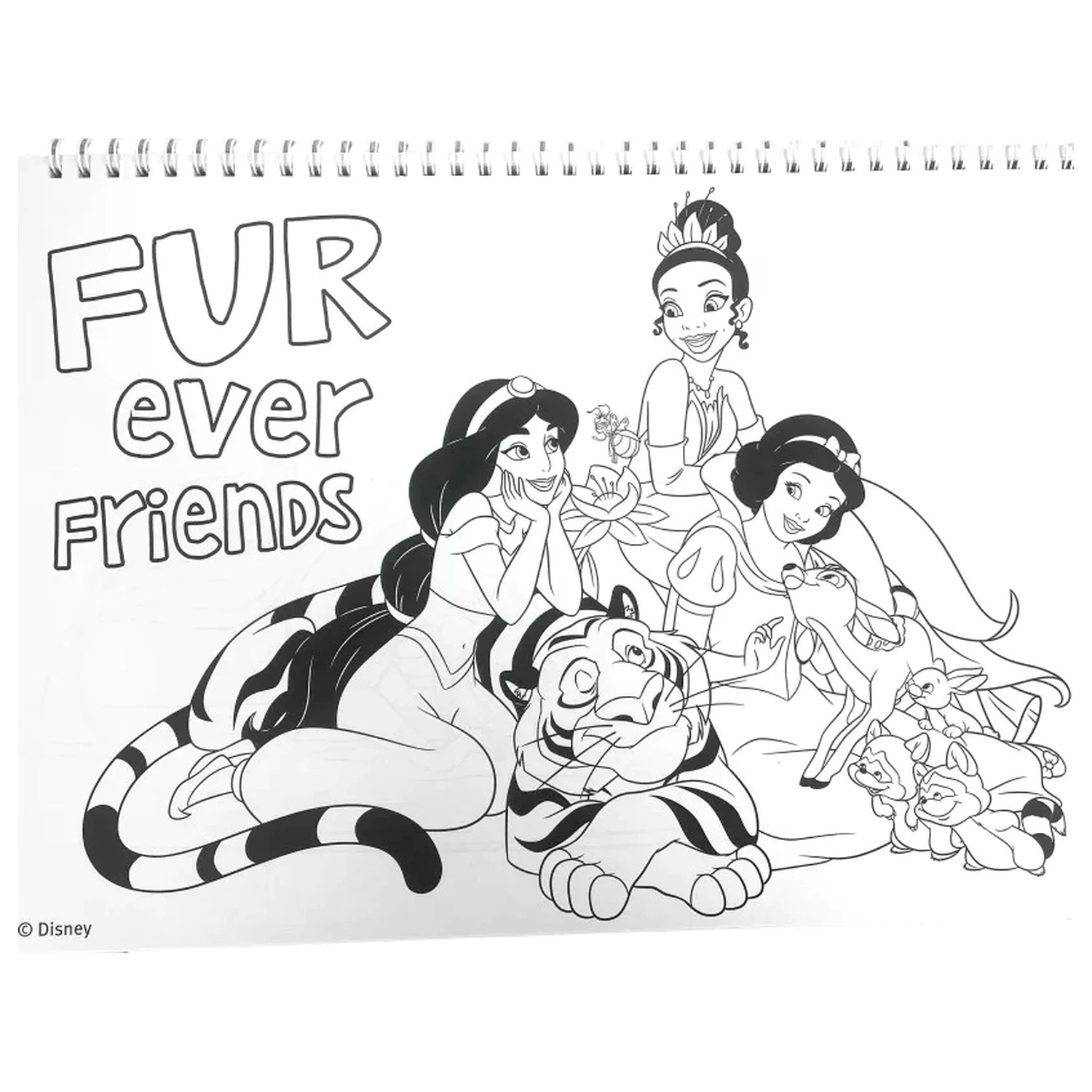 Disney Princesses Life A/4 spiralni skicirni blok 40 listov z nalepkami fotografija izdelka