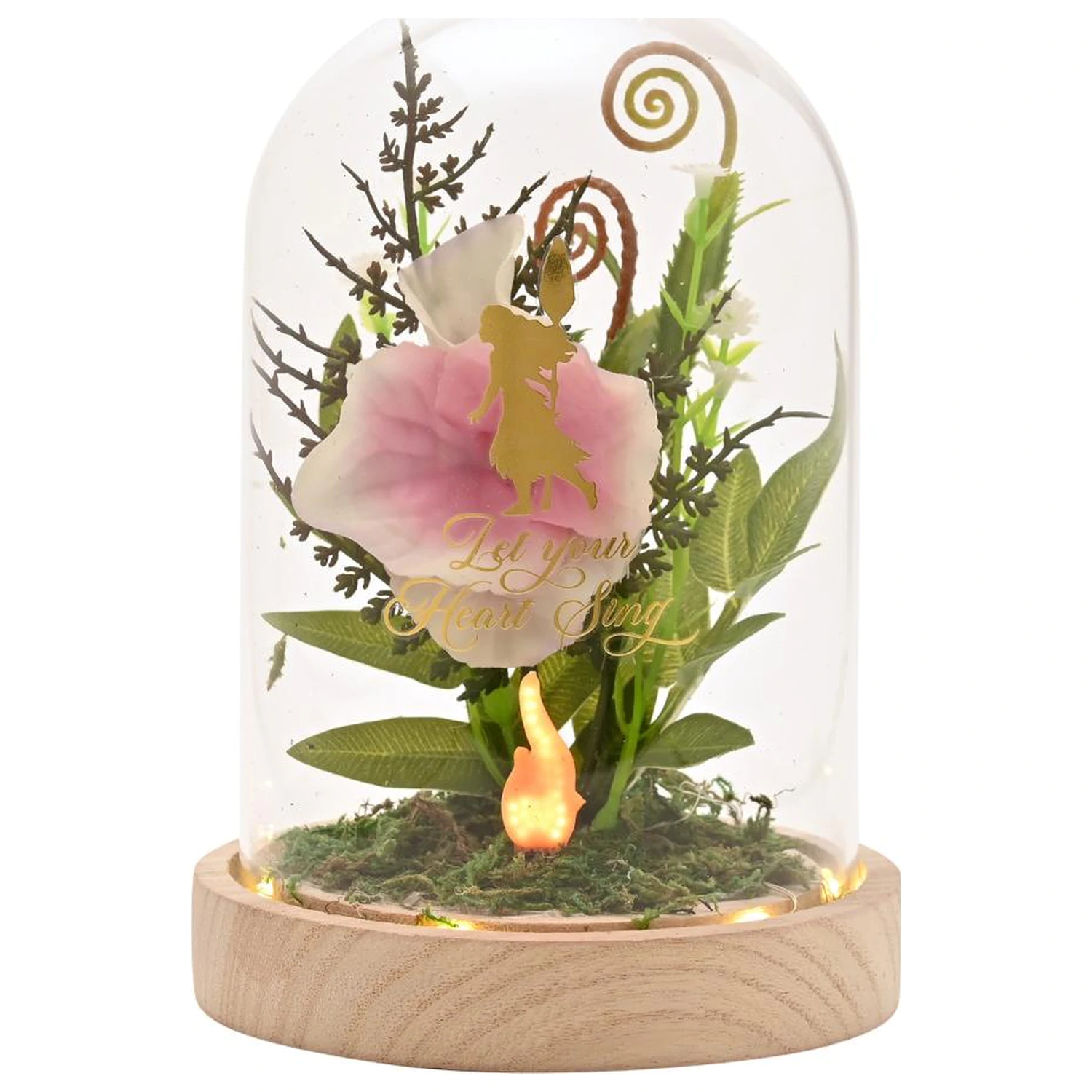 Disney Princess Moana cvetlična Cloche z neonsko lučko fotografija izdelka