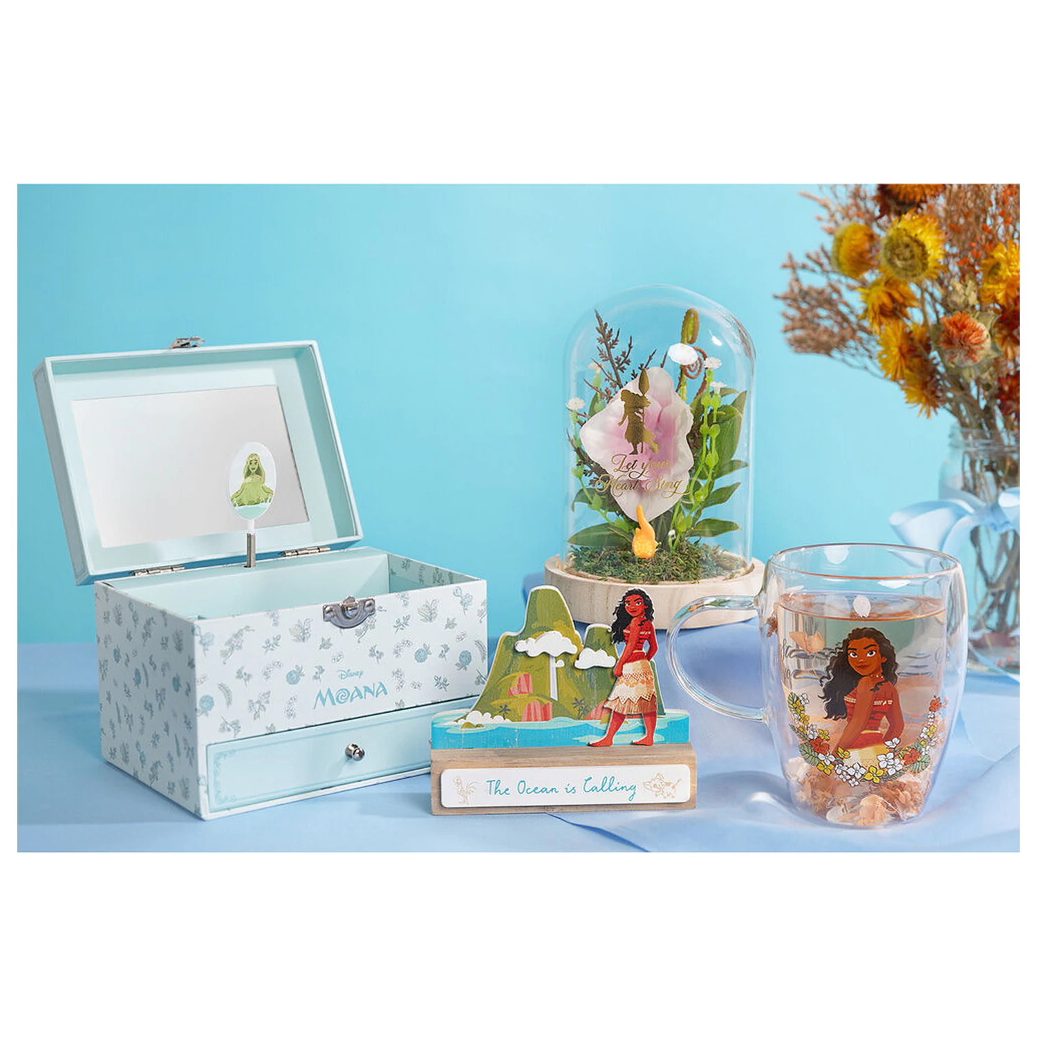Disney Princess Moana kozarec s posušenim cvetjem 300 ml fotografija izdelka