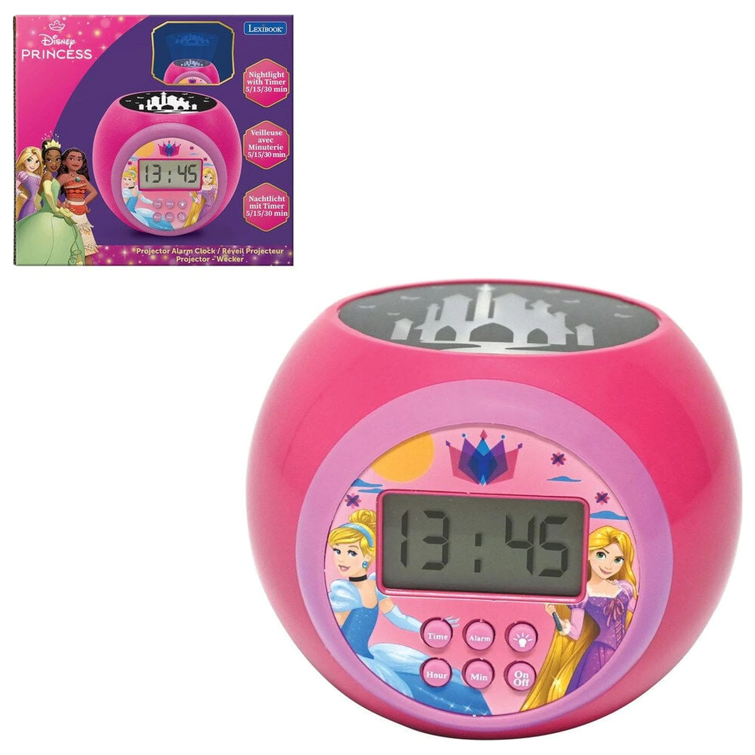 Disney Princess projektorska budilka fotografija izdelka