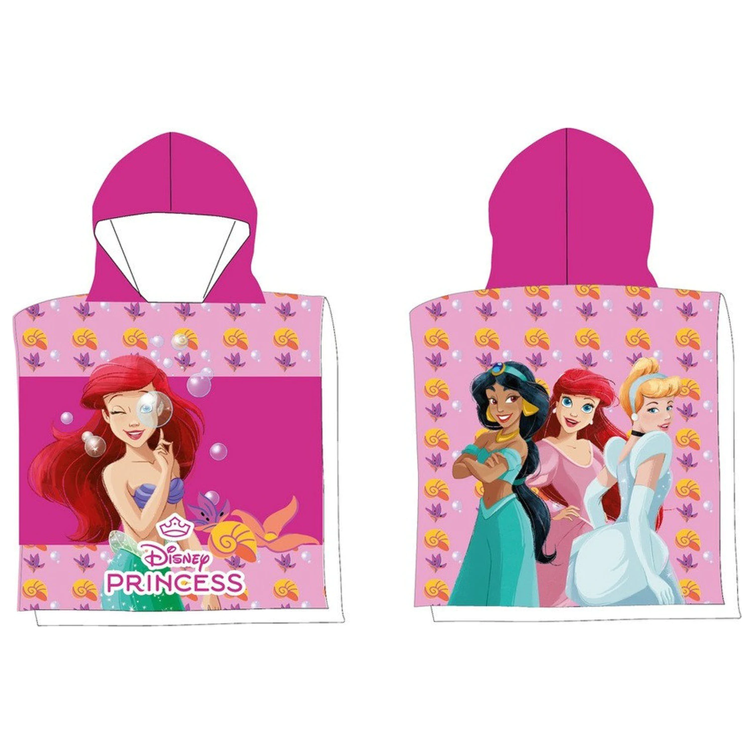 Disney Princess Royal Sparkle kopalni pončo brisača za plažo 50x100 cm fotografija izdelka