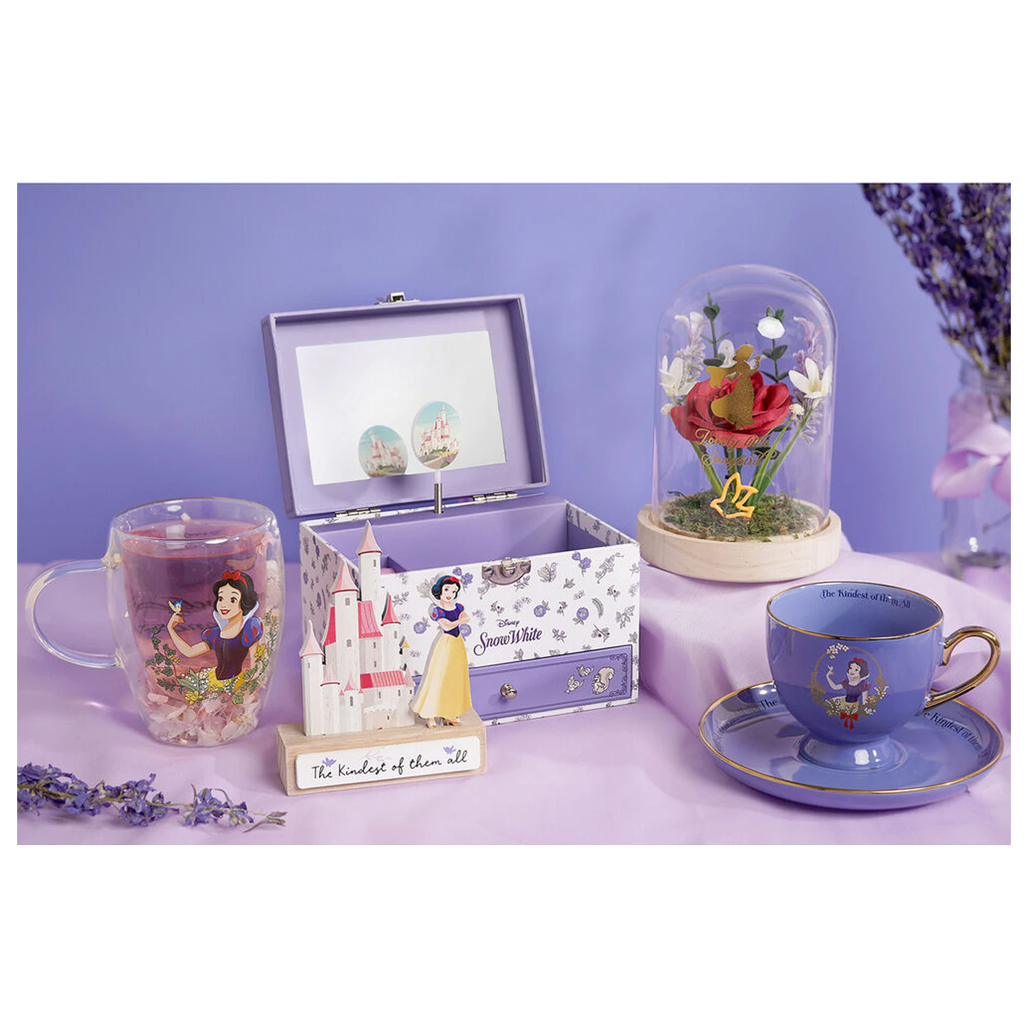 DISNEY PRINCESS Snow White kozarec s suhim cvetjem 300ml fotografija izdelka