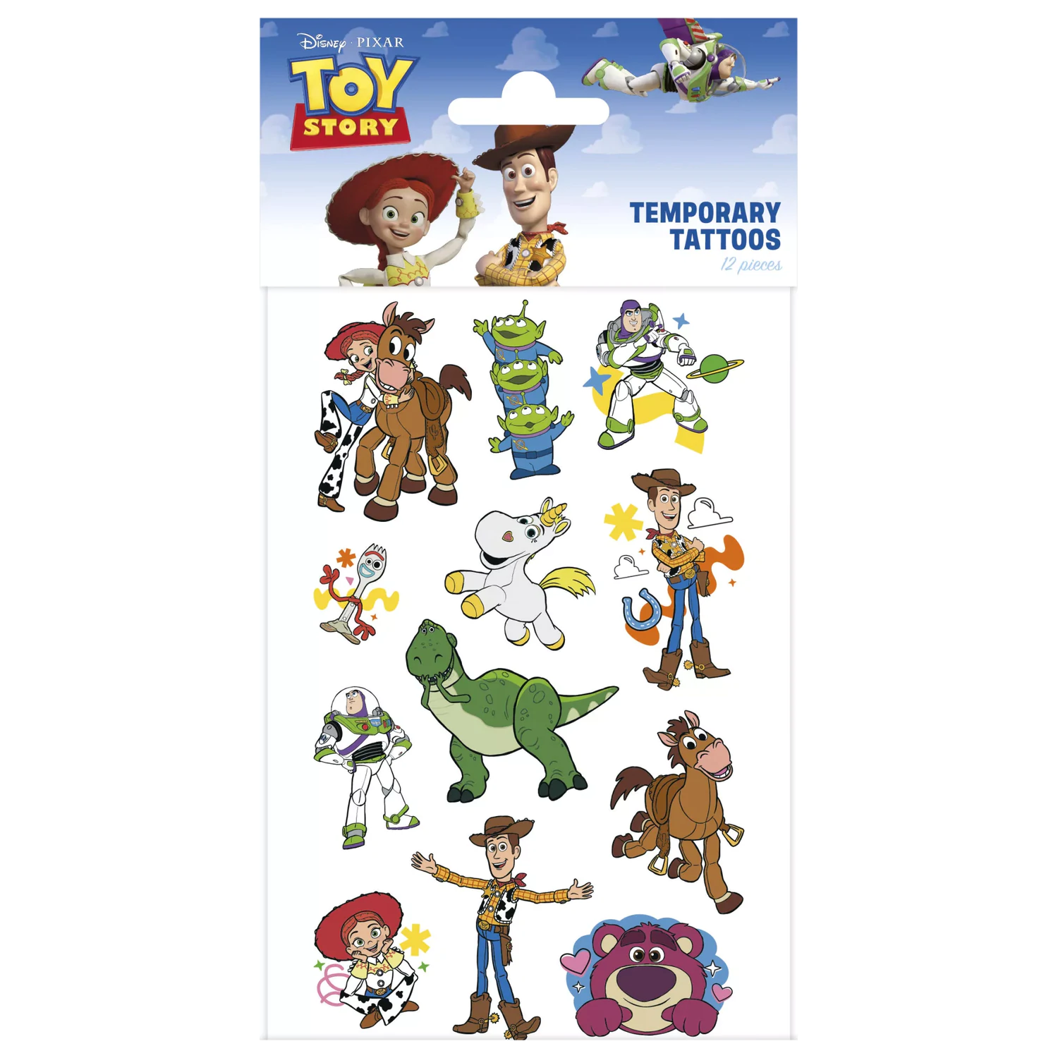 Disney Toy Story Adventure Tattoo 12 kos fotografija izdelka
