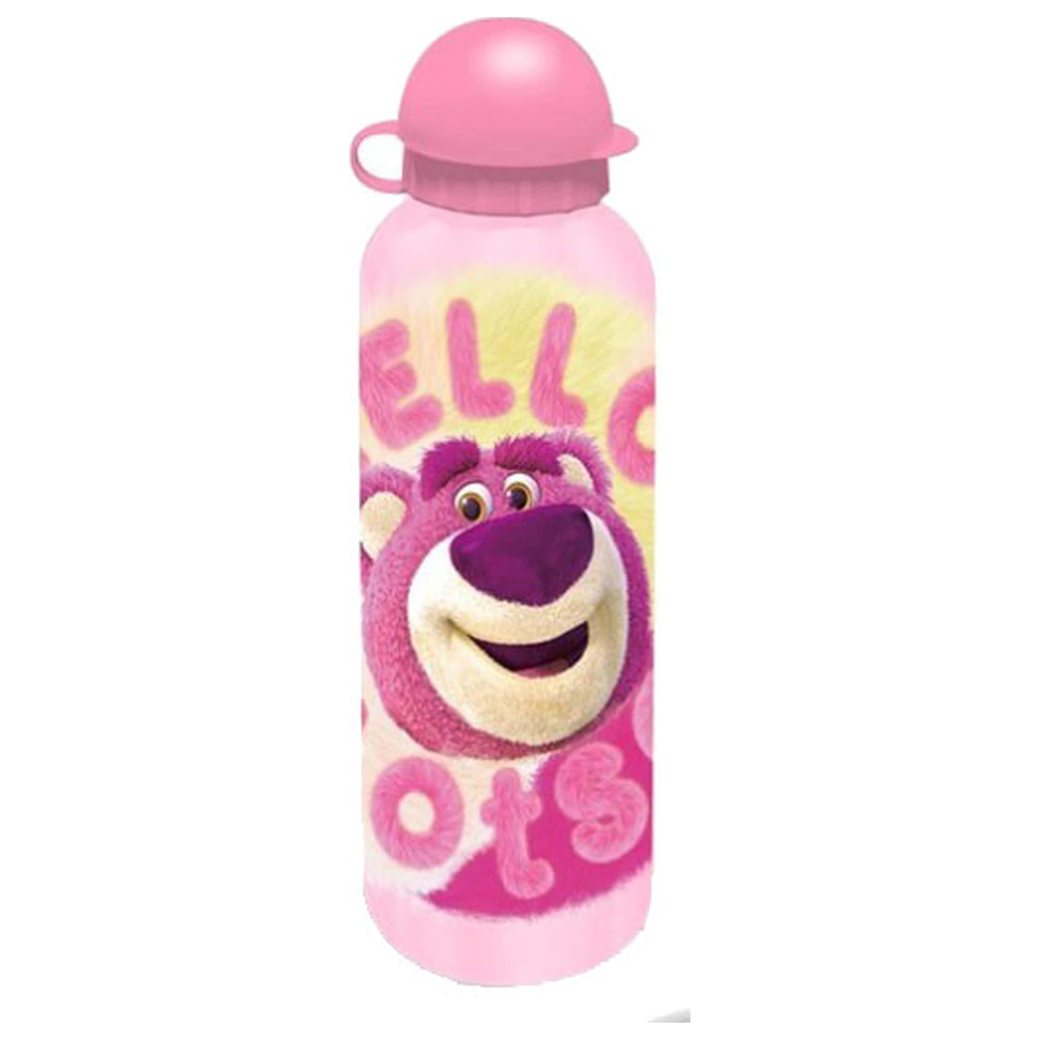 Disney Toy Story Lotso Hello Aluminijasta plastenka za vodo s pokrovčkom za pitje, 500 ml fotografija izdelka