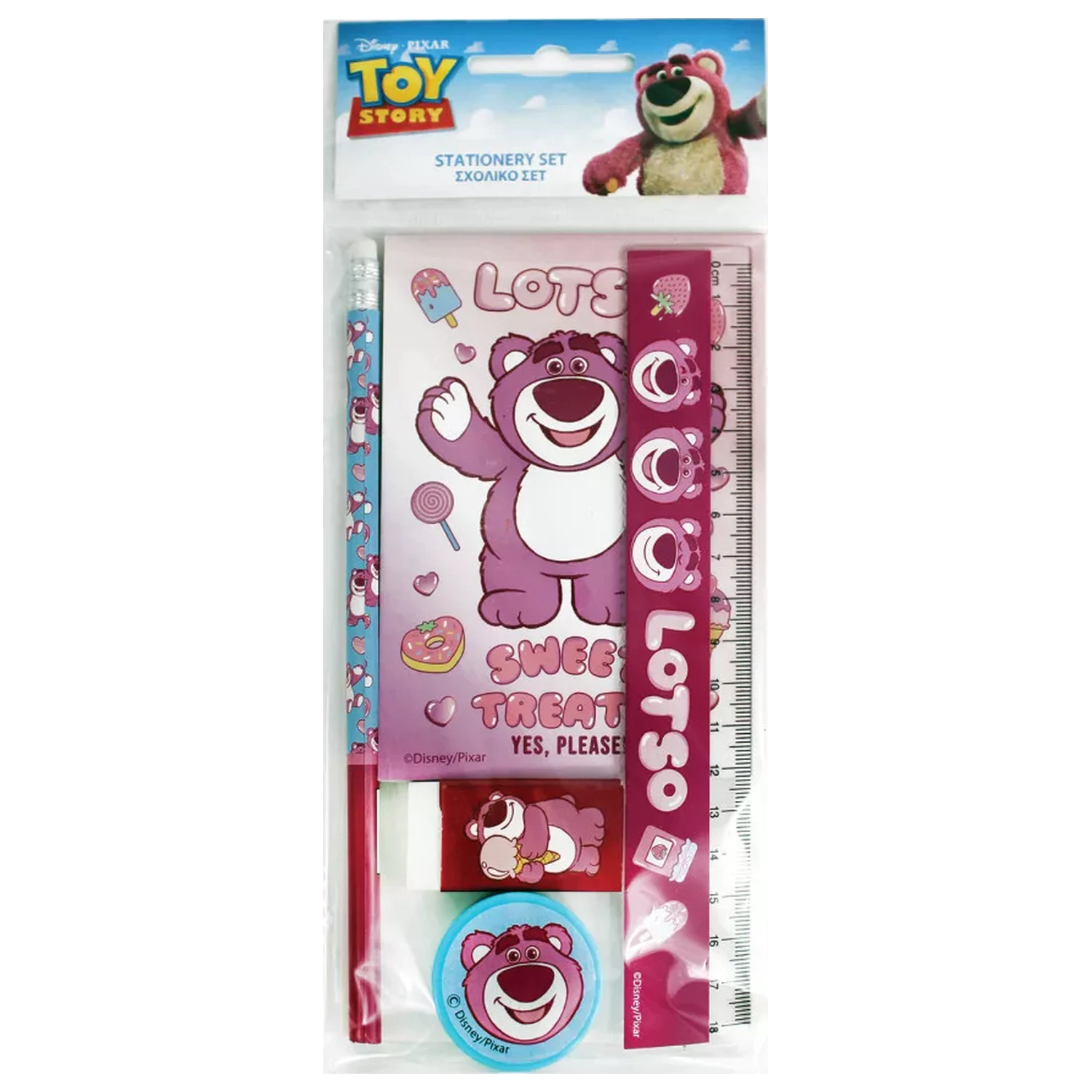 Disney Toy Story Lots-o'-Huggin' Bear Jam set pisarniških potrebščin 5 kosov fotografija izdelka