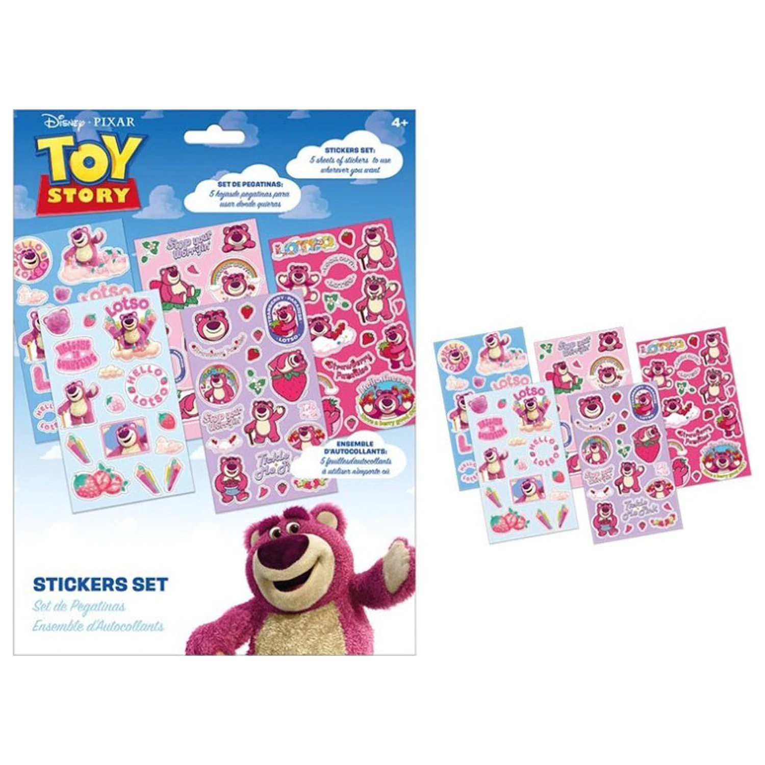 Disney Toy Story Lotso Strawberry set nalepk 5 listov fotografija izdelka