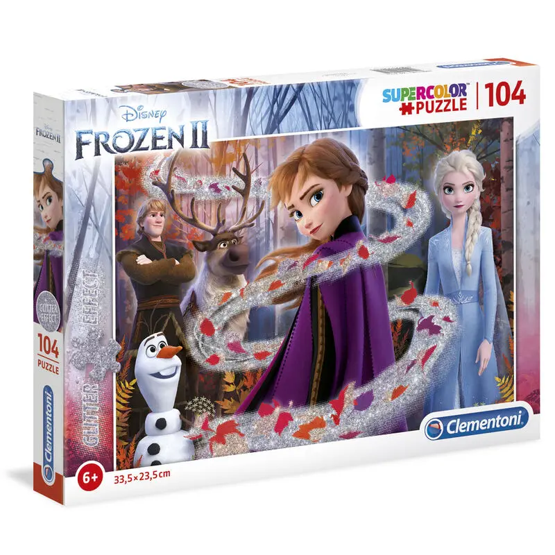 Disney Frozen 2 Glitter Effect sestavljanka 104 kosi fotografija izdelka