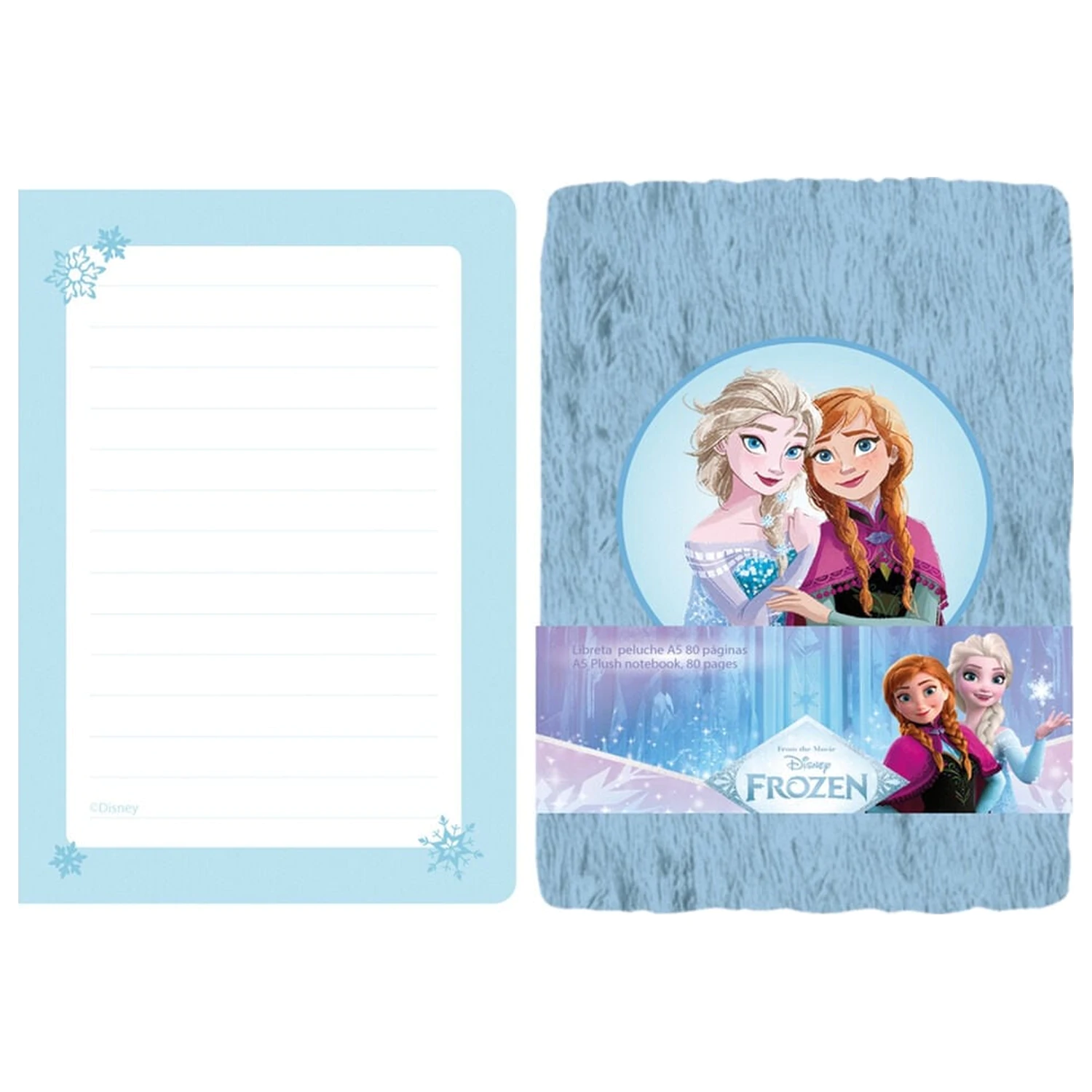 Disney Frozen A5 plišasti zvezek fotografija izdelka