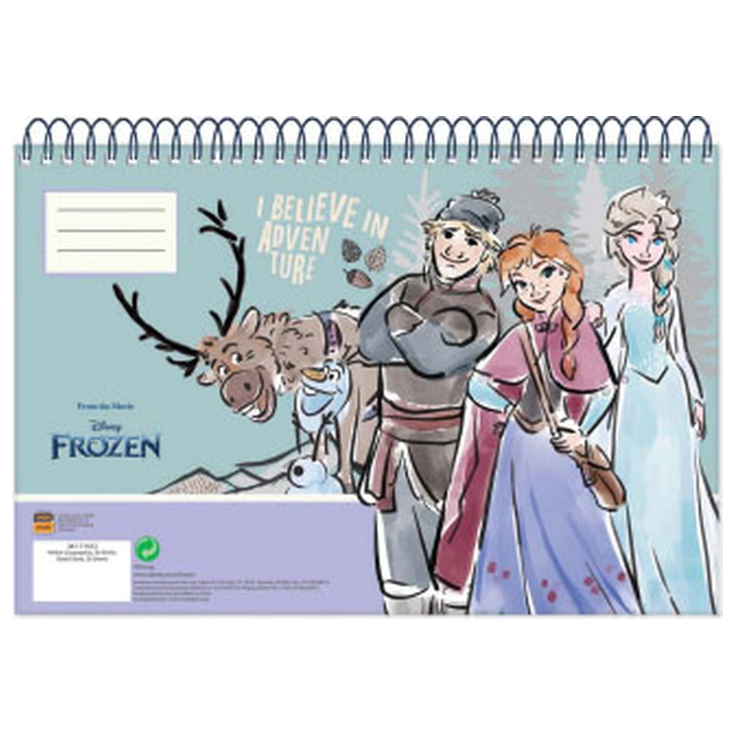 Disney Frozen Adventure A/4 Spiralni skicirni blok 30 listov fotografija izdelka