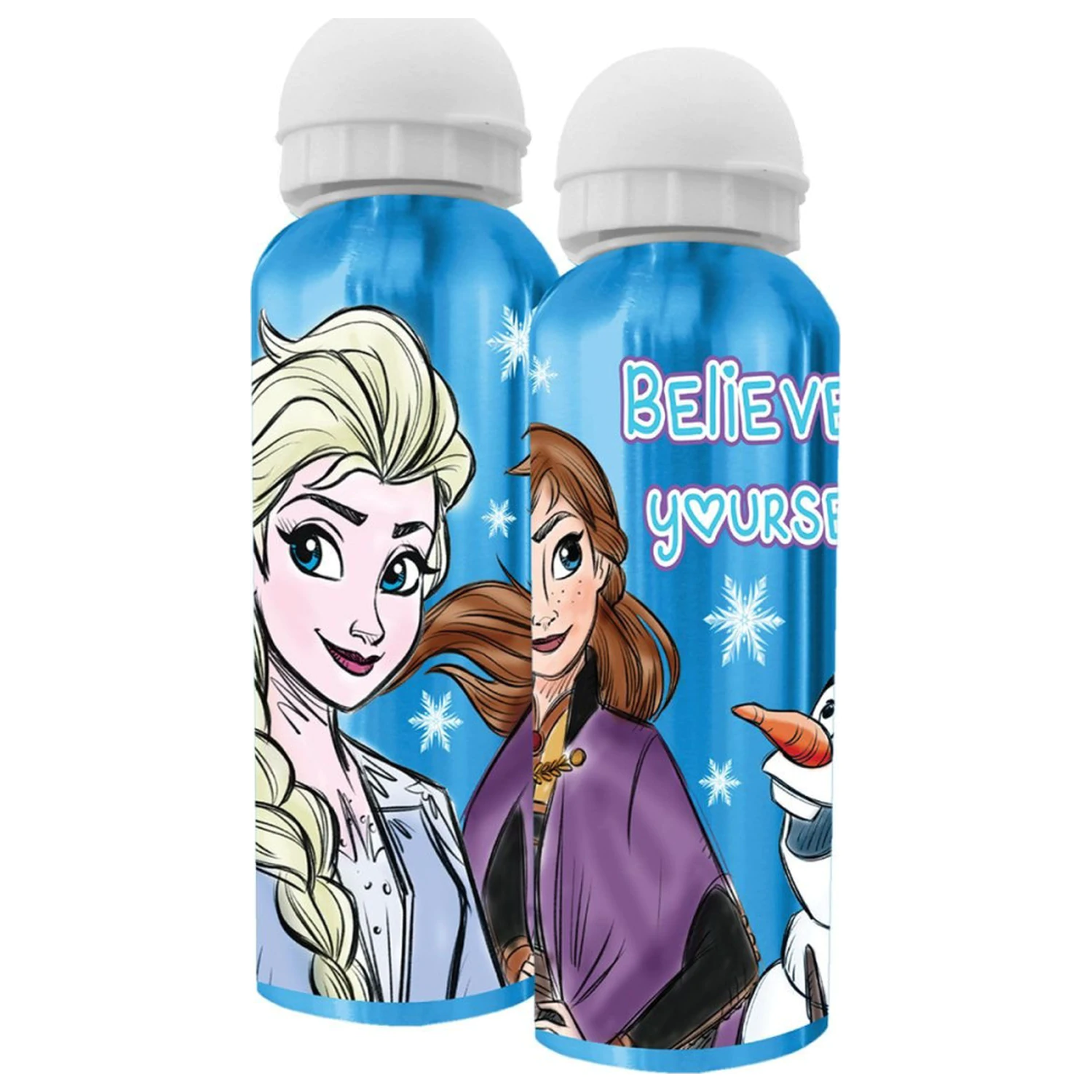 Disney Frozen Believe aluminijasta steklenica za vodo s pokrovčkom za pitje 500 ml fotografija izdelka