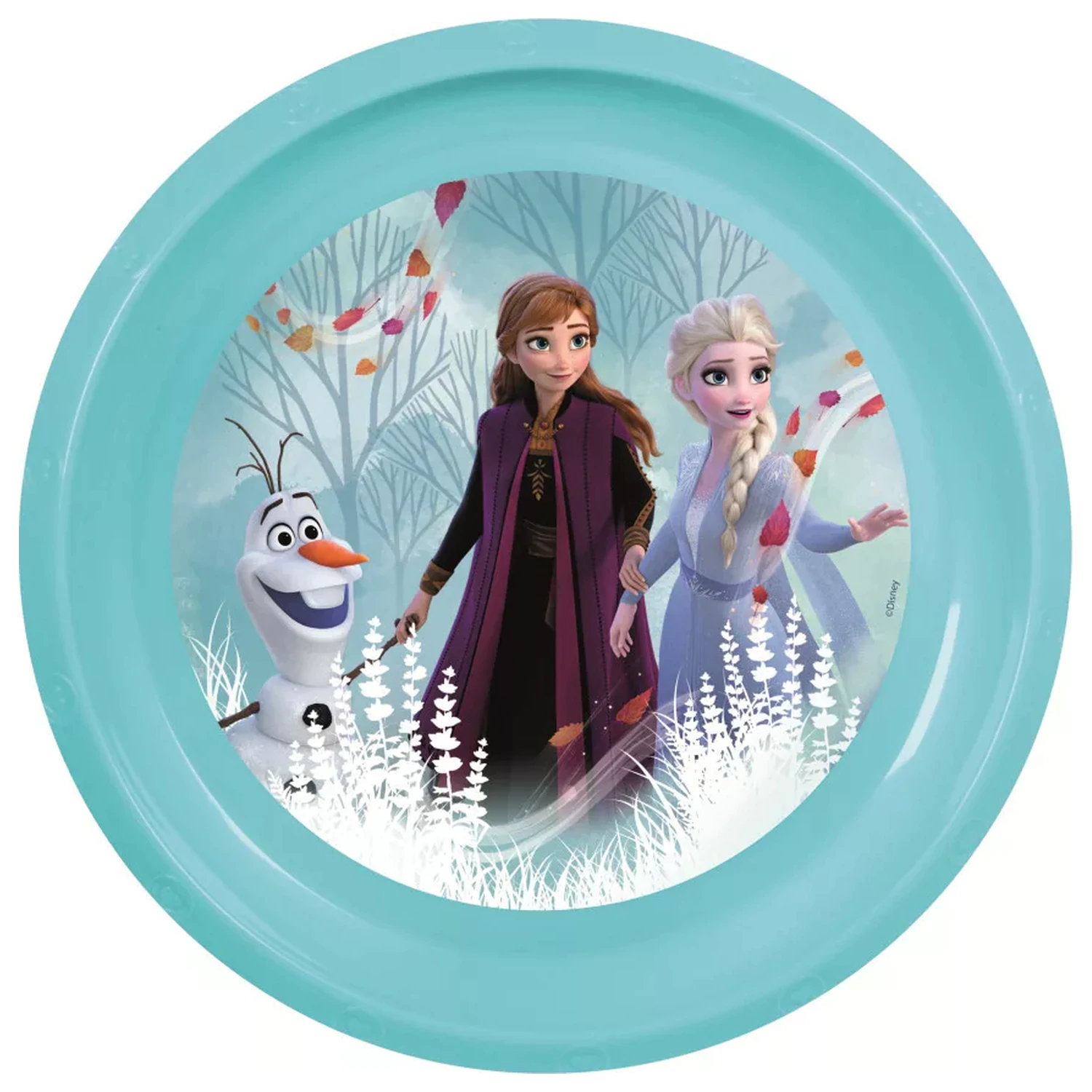 Disney Frozen Blue Forest plastični ploščati krožnik fotografija izdelka