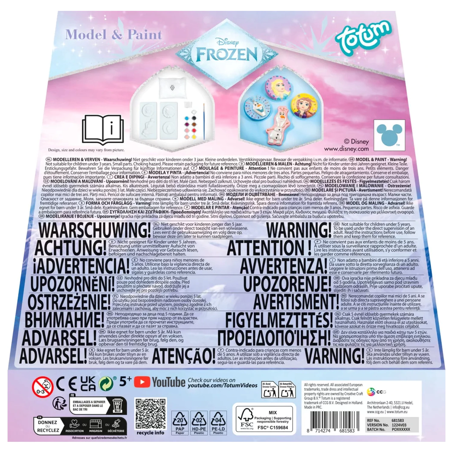 Disney Frozen Destiny Set za mavčne odlitke in litje fotografija izdelka