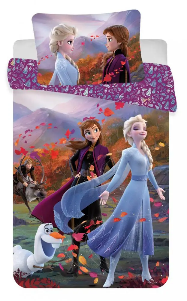 Disney Frozen otroška prevleka za odejo 100x135 cm, prevleka za vzglavnik 40x60 cm fotografija izdelka